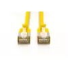 DIGITUS CAT 6A F-FTP Slim Patchkabel, 1 m, Gelb, 10er-Pack, LSZH, 10 Gbit/s, 500 MHz