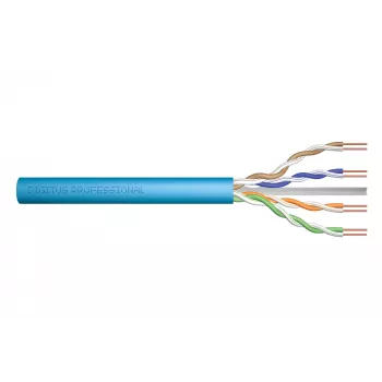 DIGITUS Cat.6A U/UTP B2ca AWG 23/1 LSOH 100m Blue Installationskabel