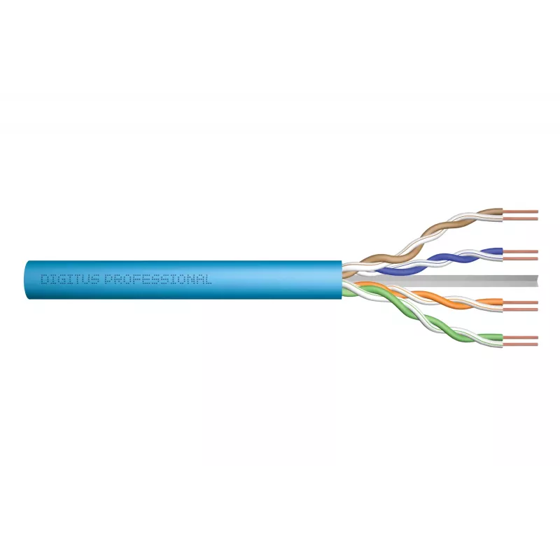 DIGITUS Cat.6A U/UTP B2ca AWG 23/1 LSOH 100m Blue Installationskabel