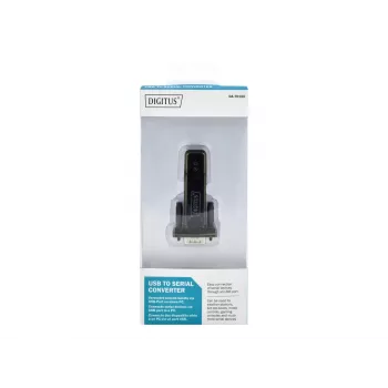 DIGITUS DA-70156 USB 2.0 auf RS232 Seriell Adapter, 1,5 m, Schwarz