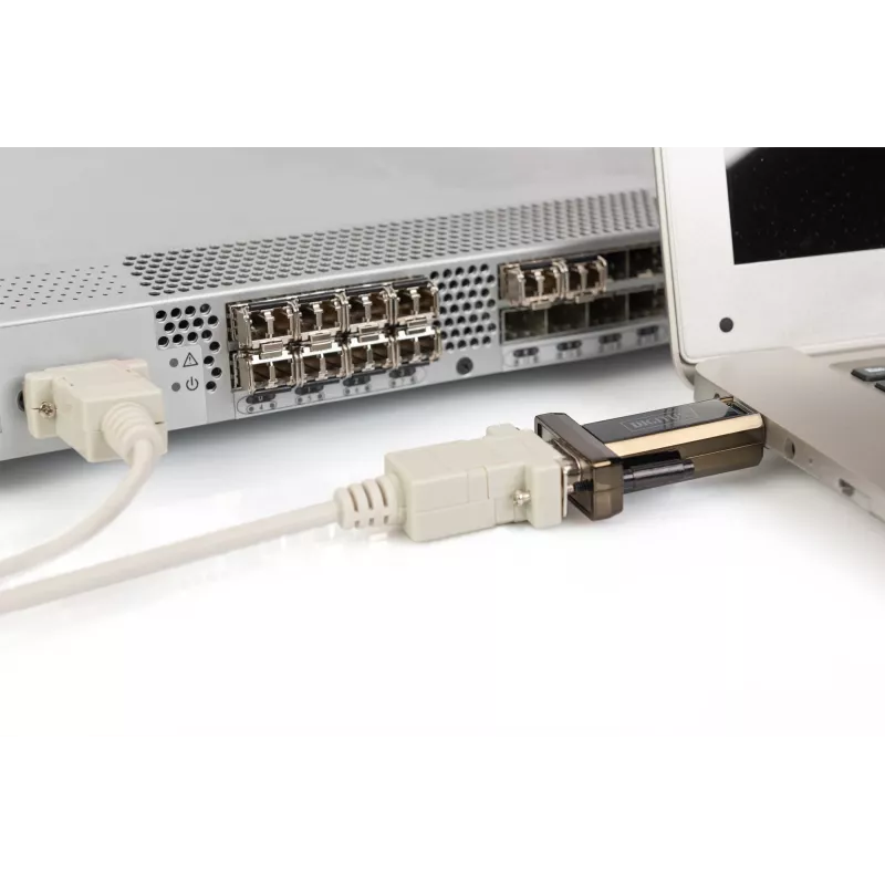 DIGITUS DA-70156 USB 2.0 auf RS232 Seriell Adapter, 1,5 m, Schwarz