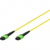 DIGITUS LWL-Patchkabel MPO auf MPO, OS2 Singlemode 9/125 µm, 12 Fasern, 5 m, LSZH, Gelb DK-2966-05
