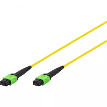 DIGITUS LWL-Patchkabel MPO auf MPO, OS2 Singlemode 9/125 µm, 12 Fasern, 5 m, LSZH, Gelb DK-2966-05