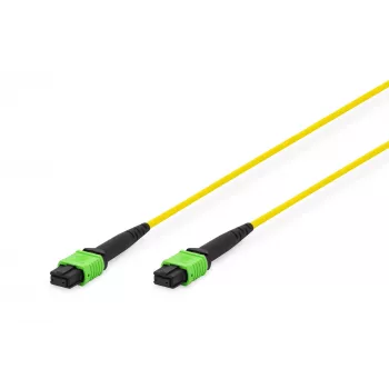DIGITUS LWL-Patchkabel MPO auf MPO, OS2 Singlemode 9/125 µm, 12 Fasern, 5 m, LSZH, Gelb DK-2966-05