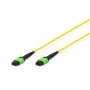 DIGITUS LWL-Patchkabel MPO auf MPO, OS2 Singlemode 9/125 µm, 12 Fasern, 5 m, LSZH, Gelb DK-2966-05
