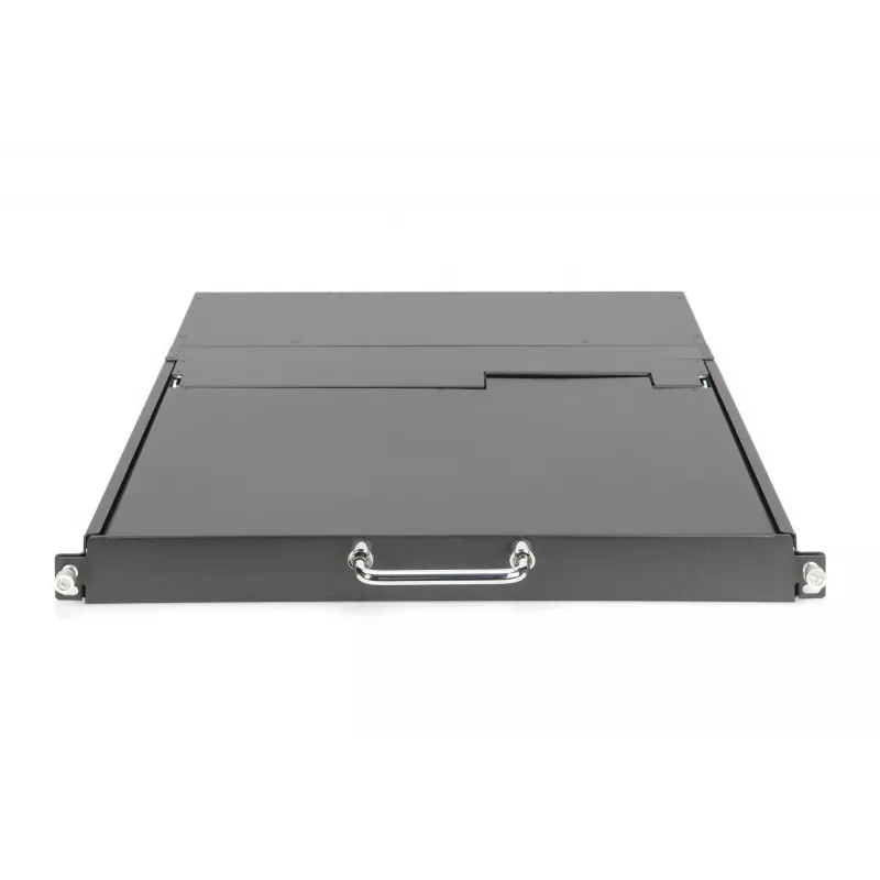 DIGITUS Modulare HD LCD KVM-Konsole mit 17 inch TFT, 16-Port CAT 5 KVM-Anschluss, Touchpad, deutsches Tastaturlayout