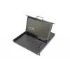 DIGITUS Modulare HD LCD KVM-Konsole mit 17 inch TFT, 16-Port CAT 5 KVM-Anschluss, Touchpad, deutsches Tastaturlayout