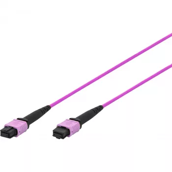 DIGITUS OM4 MPO auf MPO 12-Faser Patchkabel, 2m, Methode A, Violett DK-2566-02/4