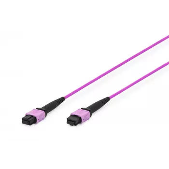 DIGITUS OM4 MPO auf MPO 12-Faser Patchkabel, 2m, Methode A, Violett DK-2566-02/4