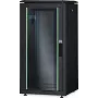 DIGITUS Unique 26U Netzwerkschrank 1342x600x1000mm Schwarz (freistehend, Glastür)