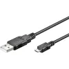 DIGITUS USB 2.0 Cable Type A - Micro B Male/Male 1.8m Black
