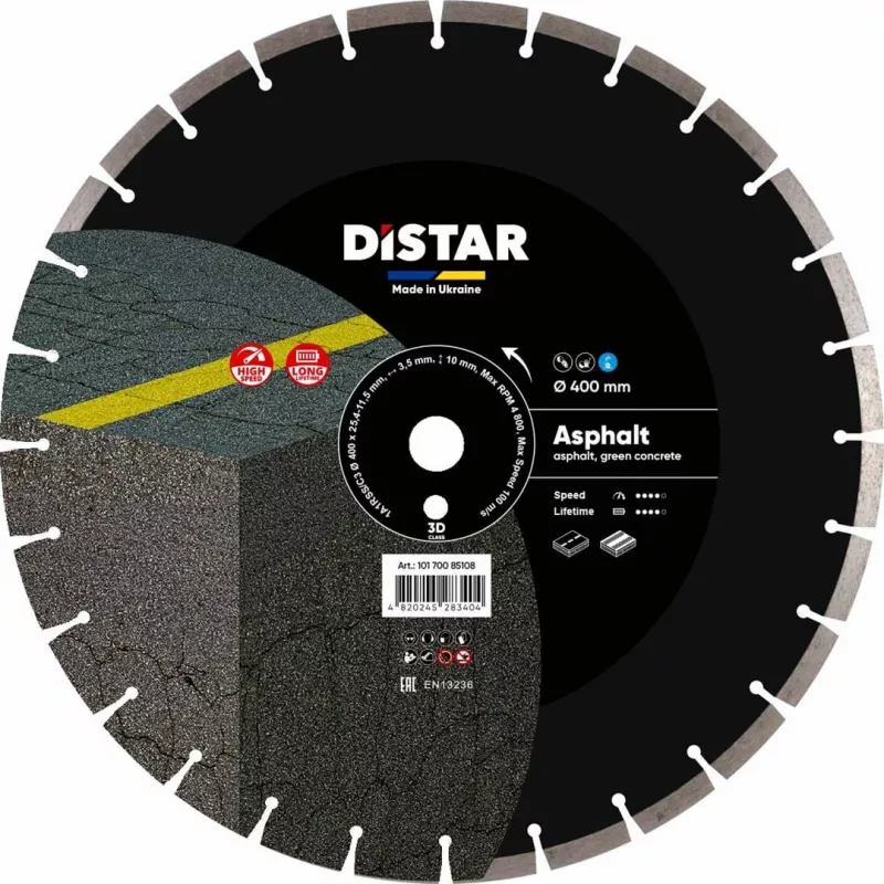 Distar Diamanttrennscheibe Asphalt 400x3,5/2,5x25,4 mm