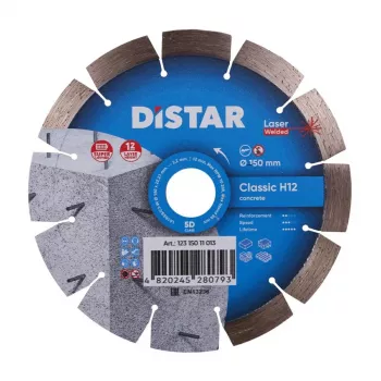 DISTAR Diamanttrennscheibe Classic H12 150 x 2,2/1,3 x 22,23 mm Segmentiert, Trockenschnitt, für Beton, Ziegel, Mauerwerk