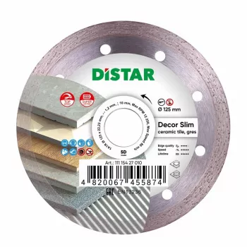 DISTAR DIAMANTTRENNSCHEIBE DÉCOR SLIM 125 x 1.2 x 8 x 22.23mm