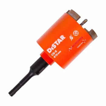 DISTAR Diamant-Kernbohrer CS-X 72 x 70 mm M16 mit SDS+-Adapter