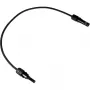 DIVERSE Solar-Verlängerungskabel 6mm², Stecker-Buchse 0,5m, Schwarz