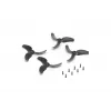 DJI Avata 2 Propeller (Paar) – Offizieller Ersatz, Schnellverschluss, 3-Blatt, Schwarz