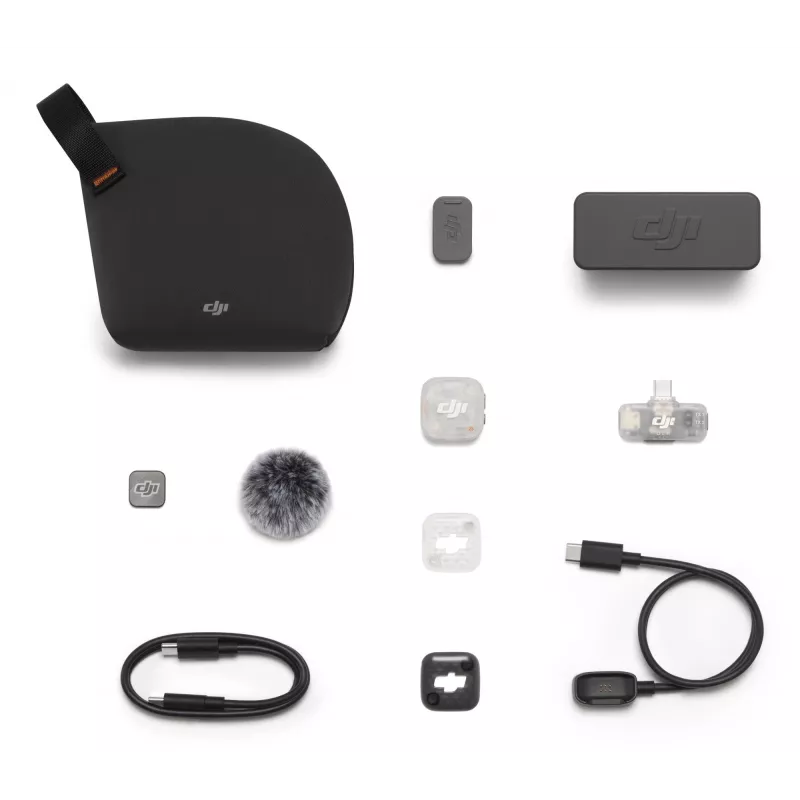 DJI Mic Mini 2S Drahtloses Mikrofonsystem (1 Sender + 1 Mobilempfänger + Ladecase)