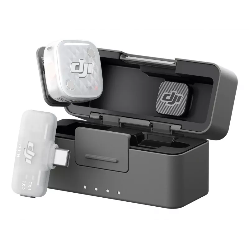 DJI Mic Mini 2S Drahtloses Mikrofonsystem (1 Sender + 1 Mobilempfänger + Ladecase)