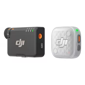 DJI Mic Mini 2S Drahtloses Mikrofonsystem (1 TX + 1 RX) - 2,4 GHz digital, 32-Bit-Float-Aufnahme, 250 m Reichweite, OLED-Touchscreen, Magnetclip, für Kameras & Smartphones