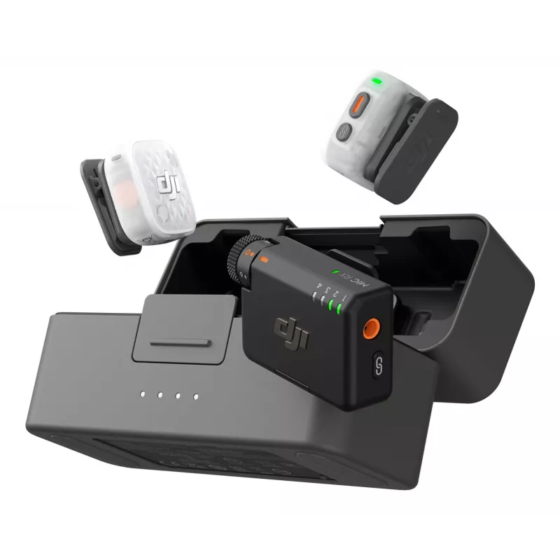 DJI Mic Mini 2S Kabelloses Mikrofonsystem (2 Sender + 1 Empfänger + Ladecase)