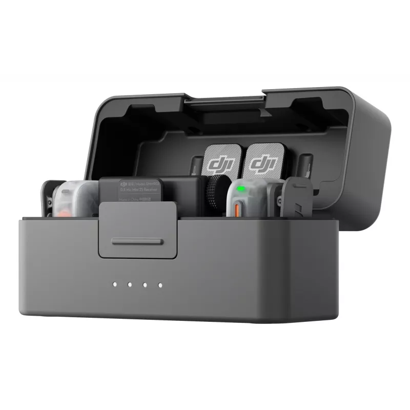 DJI Mic Mini 2S Kabelloses Mikrofonsystem (2 Sender + 1 Empfänger + Ladecase)