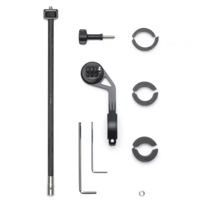 DJI Osmo Action Fahrradhalterungsset für Lenker und Rahmenrohre, 22-35mm Klemme, Schnellverschluss, Schwarz