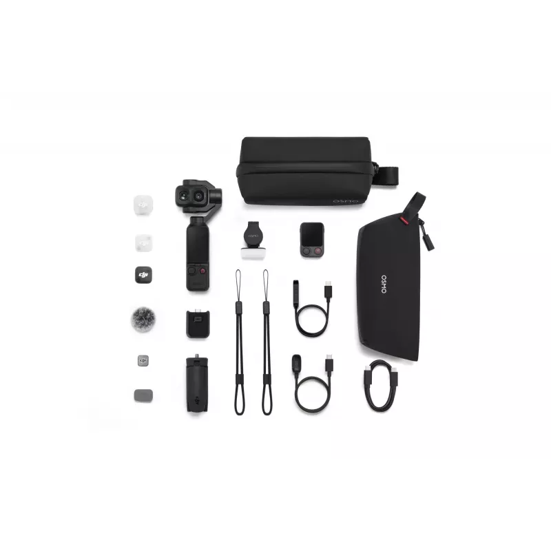 DJI Osmo Mobile 6 Smartphone-Gimbal-Stabilisator 3-Achsen faltbar mit Verlängerungsstange, ActiveTrack 5.0, Magnetklemme, Schiefergrau