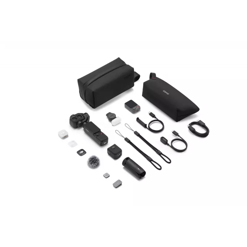 DJI Osmo Mobile 6 Smartphone-Gimbal-Stabilisator 3-Achsen faltbar mit Verlängerungsstange, ActiveTrack 5.0, Magnetklemme, Schiefergrau