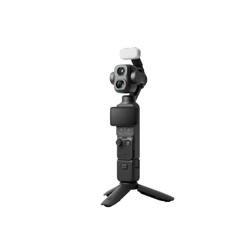 DJI Osmo Mobile 6 Smartphone-Gimbal-Stabilisator 3-Achsen faltbar mit Verlängerungsstange, ActiveTrack 5.0, Magnetklemme, Schiefergrau