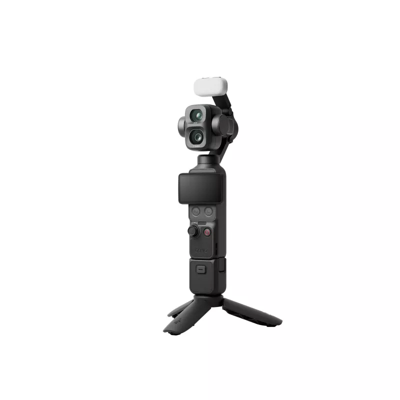 DJI Osmo Mobile 6 Smartphone-Gimbal-Stabilisator 3-Achsen faltbar mit Verlängerungsstange, ActiveTrack 5.0, Magnetklemme, Schiefergrau