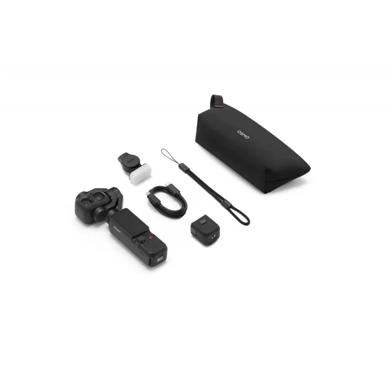 DJI Osmo Pocket 4P Standard Combo - 1-Zoll-CMOS 4K120fps 3-Achsen-Gimbal-Kamera, 2 inch drehbarer Touchscreen, 37MP Foto, 240fps Zeitlupe, Wi-Fi/Bluetooth, 160min Akku