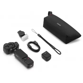 DJI Osmo Pocket 4P Standard Combo - 1-Zoll-CMOS 4K120fps 3-Achsen-Gimbal-Kamera, 2 inch drehbarer Touchscreen, 37MP Foto, 240fps Zeitlupe, Wi-Fi/Bluetooth, 160min Akku