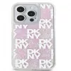 DKNY Apple iPhone 15 Pro Max 6,7 Zoll Hardcase Liquid Glitter Multilogo Pink