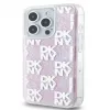 DKNY Apple iPhone 15 Pro Max 6,7 Zoll Hardcase Liquid Glitter Multilogo Pink