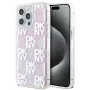 DKNY Apple iPhone 15 Pro Max 6,7 Zoll Hardcase Liquid Glitter Multilogo Pink