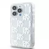 DKNY Apple iPhone 15 Pro Max 6,7 Zoll Hardcase Liquid Glitter Multilogo Weiß
