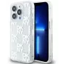 DKNY Apple iPhone 15 Pro Max 6,7 Zoll Hardcase Liquid Glitter Multilogo Weiß