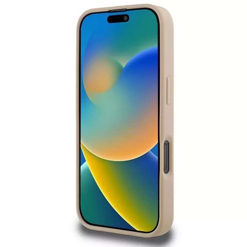 DKNY Karomuster & bedruckte Streifen iPhone 16 Pro Hülle - Pink