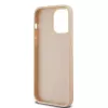 DKNY Lederhülle mit kariertem Mono-Muster und aufgedruckten Streifen für iPhone 14 Pro Max - Pink