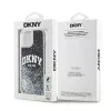 DKNY Liquid Glitter Big Logo iPhone 14/15/13 Hülle - Schwarz