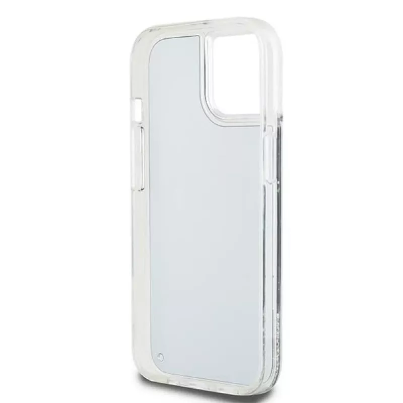 DKNY Liquid Glitter Big Logo iPhone 14/15/13 Hülle - Schwarz
