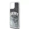 DKNY Liquid Glitter Big Logo iPhone 14/15/13 Hülle - Schwarz