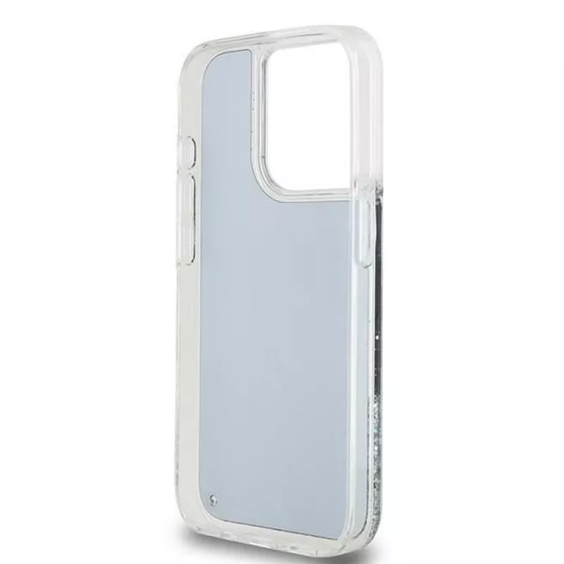 DKNY Liquid Glitter Big Logo iPhone 14 Pro Hülle - Schwarz