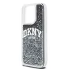 DKNY Liquid Glitter Big Logo iPhone 14 Pro Hülle - Schwarz