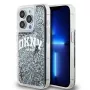 DKNY Liquid Glitter Big Logo iPhone 14 Pro Hülle - Schwarz