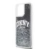DKNY Liquid Glitter Big Logo iPhone 14 Pro Max Hülle - Schwarz