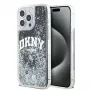DKNY Liquid Glitter Big Logo iPhone 14 Pro Max Hülle - Schwarz