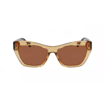 DKNY Damen-Sonnenbrille DK535S-730 Havana 55mm