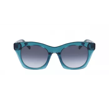 DKNY Damen Sonnenbrille DK541S-430 Havana Acetatrahmen Braune Verlaufsgläser 51 mm